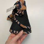 Tahari  Hat Visor Sun Animal Print Bow Packable Roll Up Black Blue Camel Tan Photo 7