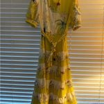 Dress large maxi tiered maxi yellow Photo 12