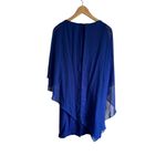 Eliza J New!  Chiffon Cape Draped Sleeveless Sheath‎ Evening Dress Photo 3