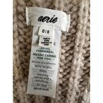 Aerie Cardigan Sweater Women Size OS Oatmeal Oversize Photo 6