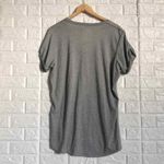 Nike xl Gray With coral swoosh rolled up sleeve tee Women’s T Shirt Photo 2