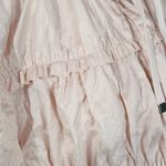 Chico's Light Pink Jacket with Layered Ruffles Size Medium Pink Satin Jacket Photo 3