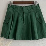 Free People Pleats To Meet You Cotton Miniskirt Black Forest Size 0 NWT Photo 2