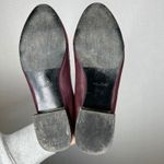 ALDO Women Burgundy Suede Snake Print Loafer Flats Shoes Size 7.5 Photo 3