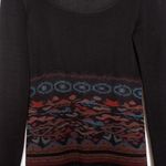 Peruvian Connection Black Cotton Geometric Andean Bodycon Dress - S Photo 3