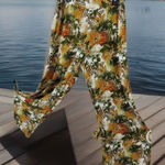 NWT Tropic Tango Twist of Lime Boho wide leg Hawaii Vacation beautiful pants Photo 0