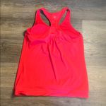 Athleta  Tinker Pink Racerback Tank Top Drawstring Hem Built in Sports Bra XL Photo 3