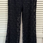 Wild Fable  Black Lace Swim Cover-Up Pants Size‎ Large Elastic Waist Beach Summer Photo 0
