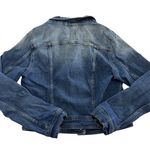 Love Tree Jacket Womens Large Blue Denim Trucker Faded Button Up Jean Photo 1