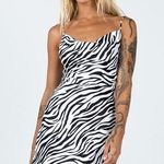 Princess Polly  Gia Mini Dress Zebra Size 6 Cocktail Club Wear Black White Photo 0