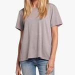 Current/Elliott The Spark Dolphin Gray Slub Cotton Short Sleeve Crewneck Tee XL Photo 0