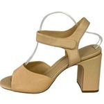 SARTO by Franco Sarto Flexa Natalie Beige Leather Ankle Strap Sandal Size 10M Photo 0