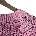 Cloudwalk Striped Bell Sleeve Sweater Womens S Pink Oversized Retro Quirky Fun Photo 7