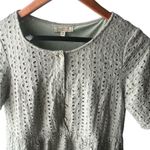 Polagram  Green Button Front Mini Dress Photo 2