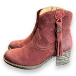 Born Womens Alondra Fringe Block Heel Size 6 Cowboy Boots BHFO 7198 Photo 0