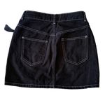 BDG  black deniim skirt womans size XS urban outfitters cute belt button Photo 5