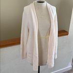 Loft  Beige Textured Knit open cardigan large Photo 6