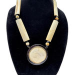 Vintage Chunky Wood & Bead Statement Necklace Photo 0