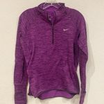 Nike  Top Women's Size Medium Purple Dri-Fit 1/4 Zip Photo 0