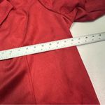 Isaac Mizrahi  Vibrant Red Faux Suede Blazer Photo 1