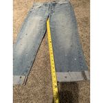 H&M  Jeans Women 32 Vintage Fit Studded Medium Wash High Waist Straight Leg Photo 3