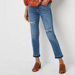 a.n.a . High Rise Straight Leg Jeans in Medium Bloom Size 14 NWT Photo 1