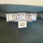 Darling Brand Ruffle Crewneck Sweater Sweatshirt Olive Green XS X Photo 9