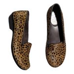 Dansko Olivia Cheetah Print Calf Hair Round Toe Slip-On Casual Loafers Sz 37 6.5 Photo 0