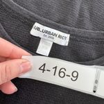 SUB_URBAN RIOT Sub Urban Riot Top Womens X Small Black‎ Thermal Heart Embroidered Crew Neck Photo 2