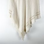 PINKLICIOUS Cream Faux Fur Hoodie Fringe Hem Poncho, OS Size undefined Photo 8