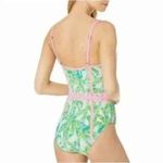 Lilly Pulitzer Lilly Pulizer Palma One Piece Swimsuit Green Pink White Size 0 Photo 1