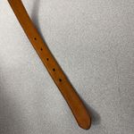 Ralph Lauren Collection Leather Belt Womens Size M Black Croc Embossed Preppy 1" Photo 5