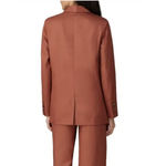 Sweet Baby Jamie Blazer Womens XS Rust Brown Double Breasted Lined Notch Lapel Photo 2
