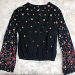 BCBGeneration NWT  Floral Print Bell Sleeve Top Photo 2