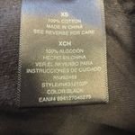 Norma Kamali  Women Size XS Black oversized Cotton hooded‎ top drawstring waist Photo 8