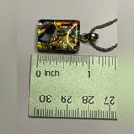 Murano Glass Pendant Necklace 925 Italy Sterling silver chain signed vintage Photo 9