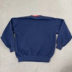 VTG Grandma Sweatshirt M Navy Double Collar Grandkids Embroidered 90s Crewneck Blue Size L Photo 3