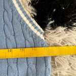 Brandy Melville Blue Cable Knit Sweater Vest 2000s Preppy Retro Academia Small Photo 4