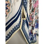 Boho Floral Open Front Kimono Shawl Duster OSFM Blue Size undefined Photo 9