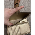 Ralph Lauren Authentic Metallic Gold Wallet/Wristlet Photo 8