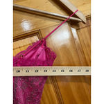 Betsey Johnson Vintage  Pink Feminine Dainty Metallic Lace Tulle Slip Dress Sz 2 Photo 10