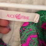 Pink and green printed off the shoulder romper Size XS Photo 2