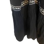 Old Navy  100% cotton black embroidered ruffled lagen  look cottage core Large Photo 2