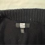 Saks 5th Avenue Saks Fifth Avenue Black Sequin Cardigan Sweater Wool Silk Open Front Size S Photo 5