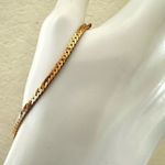 Gold tone flat chain bracelet Photo 3