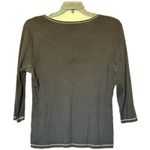 Clover Canyon Blue Canyon Clothing Women' Shirt XL Charcoal Rhinestone Venice Italy USA VTG Photo 2