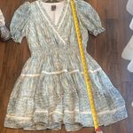 Taylor Light Green Floral Mini Dress Size 8 Photo 7