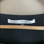Diane Von Furstenberg  Square Neck 3/4‎ Sleeve Dress in Black Size 10 Photo 2