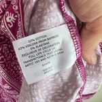 Coolibar St. Lucia Top UPF 50+ Raspberry White 3/4 Sleeve Top Made In India Sz M Pink Size M Photo 6