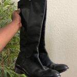 Free The Roses FRYE Black Leather Campus Equestrian Tall Riding Boots Western Cowboy-8.5B Photo 1